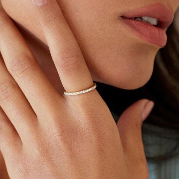 Rose Gold Wedding Band Ring - Picture 1 of 4